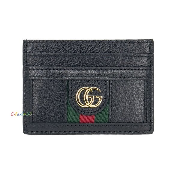 Gucci Ophidia GG Leather Card Case Wallet